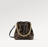 2026 Brown Noé BB Monogram Classic Pattern Sequined Bucket Bag M26284
