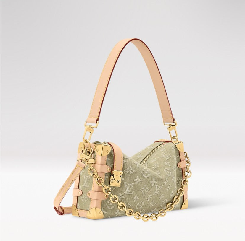 2026 Side Trunk MM East West Classic Jacquard Denim Bag M27451