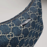 2026 Small Underarm Bag/Shoulder Bag (Dark Blue GG Denim) 874743 FAF8V 4042